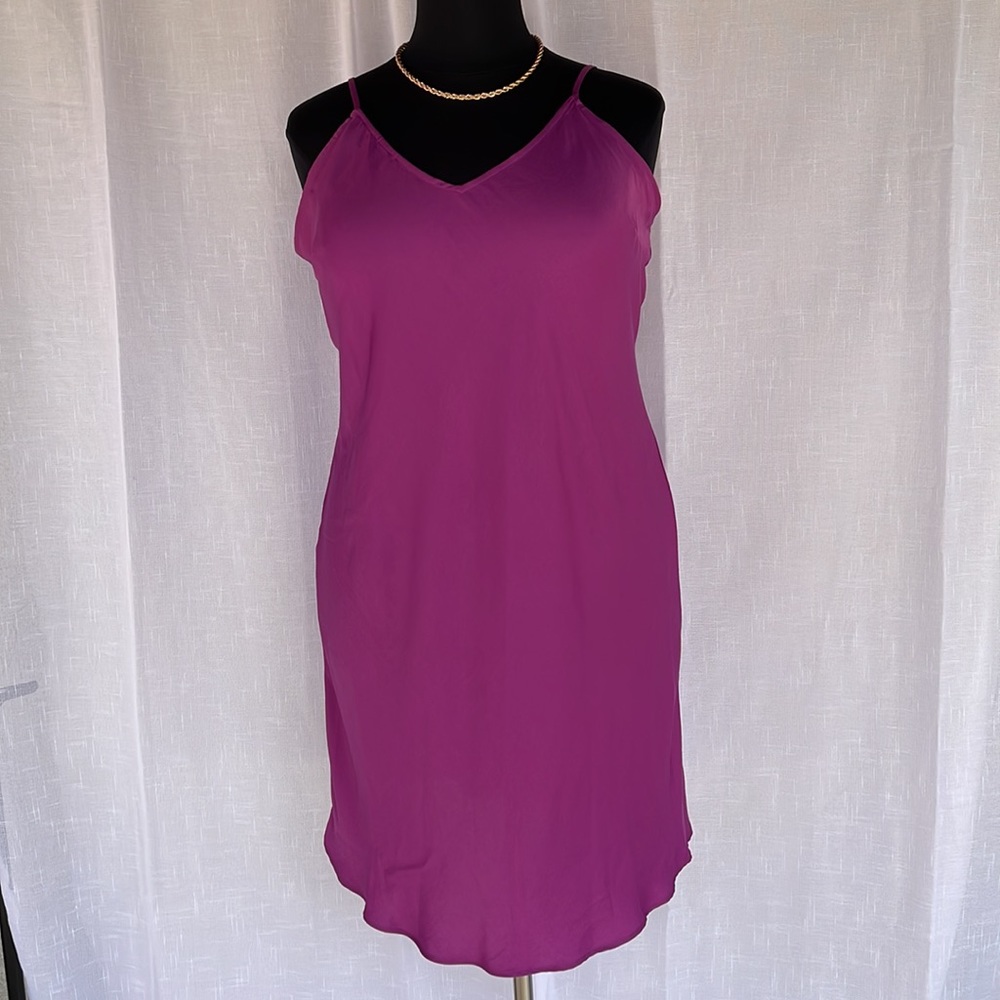 Purple strappy dress